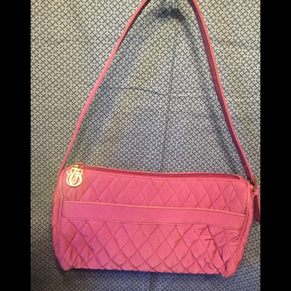 Vera Bradley’s Quilted Cotton Raspberry Satchel